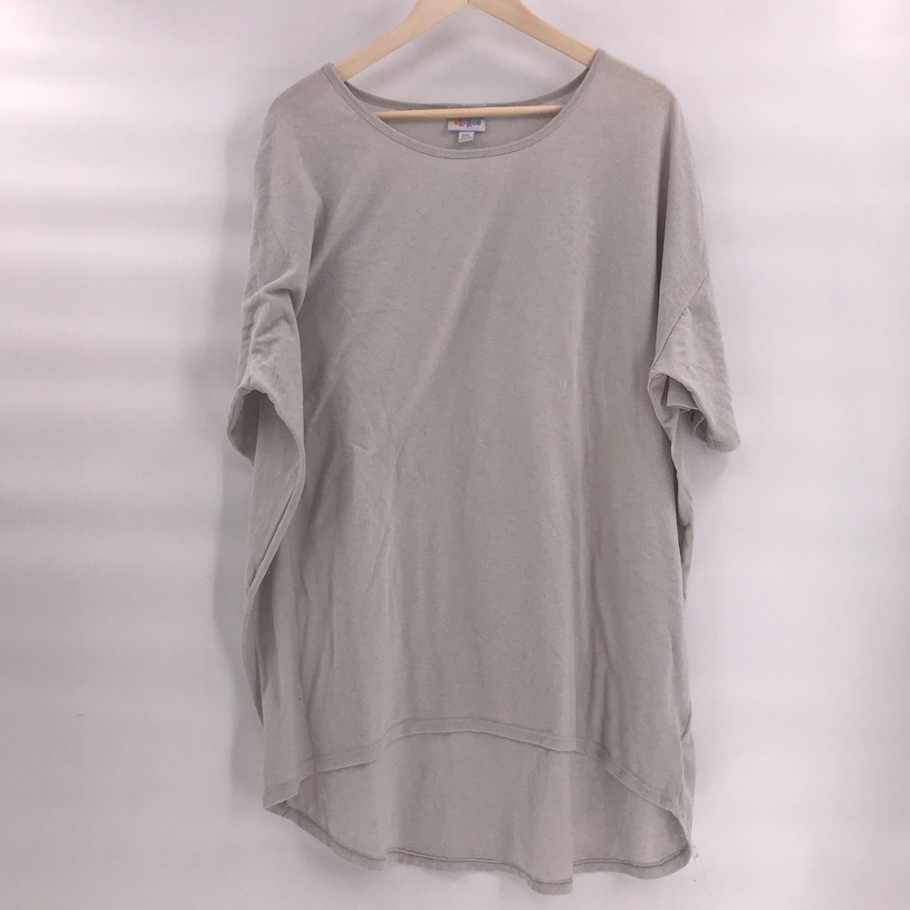 LULAROE Irma Oatmeal Heather Sz 2xl